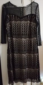 Black lace dress